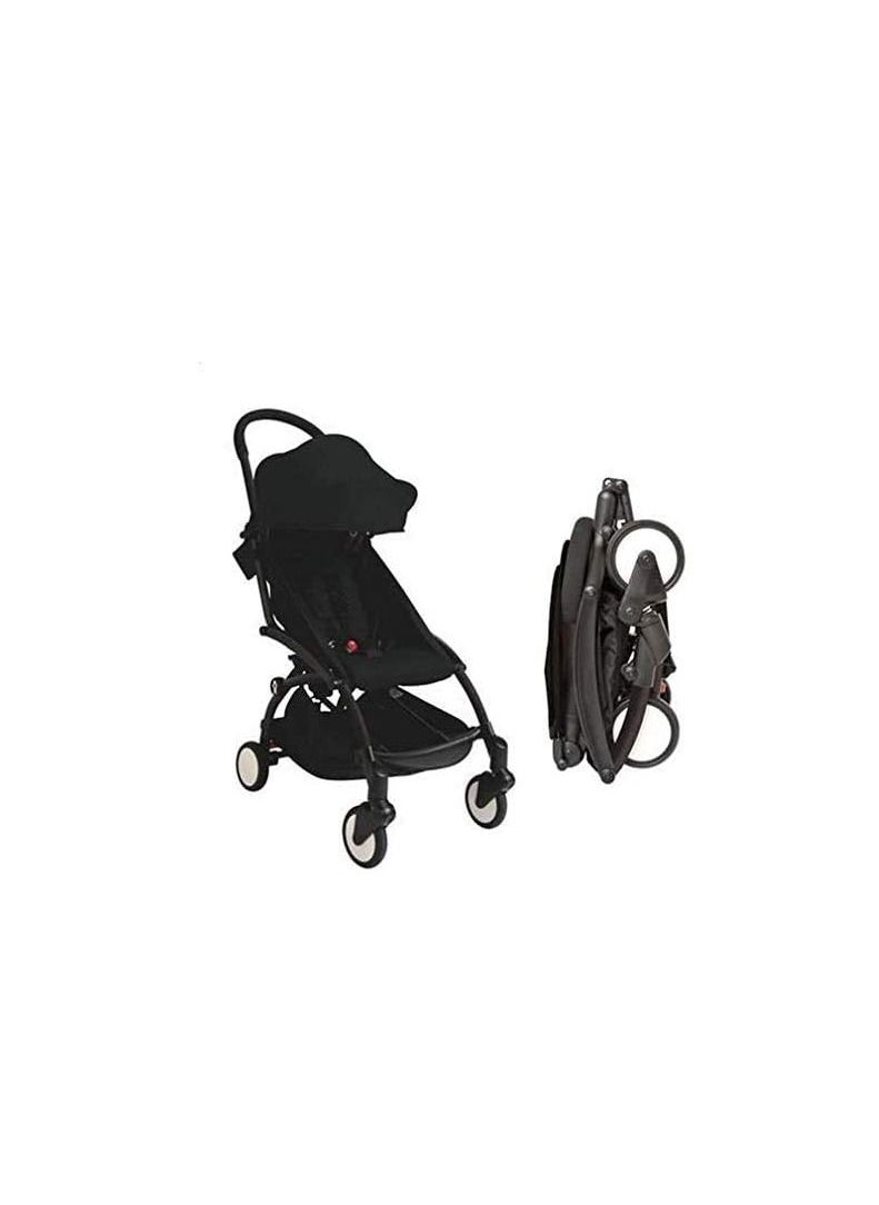 Babytime Baby's Multi-position Stroller with Frame (Black)  - Image 1
