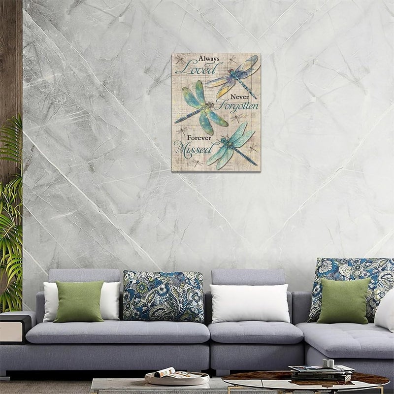 Fuzawet Farmhouse Dragonfly Canvas Wall Art - Image 5
