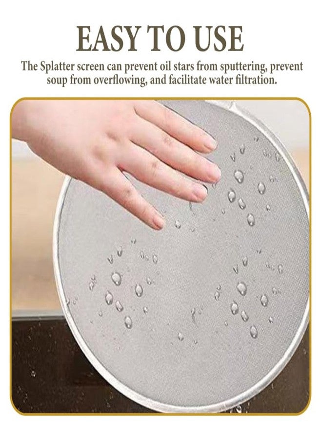 أموسفون غطاء شبكي لحماية المقلاة الهوائية من تناثر الزيت، مصنوع من الفولاذ المقاوم للصدأ، يحافظ على نظافة المقلاة الهوائية، مقاس 6 × 6 بوصة - Image 5