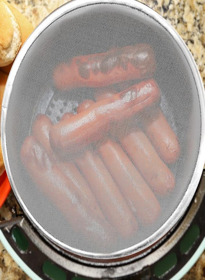 أموسفون غطاء شبكي لحماية المقلاة الهوائية من تناثر الزيت، مصنوع من الفولاذ المقاوم للصدأ، يحافظ على نظافة المقلاة الهوائية، مقاس 6 × 6 بوصة - Image 4