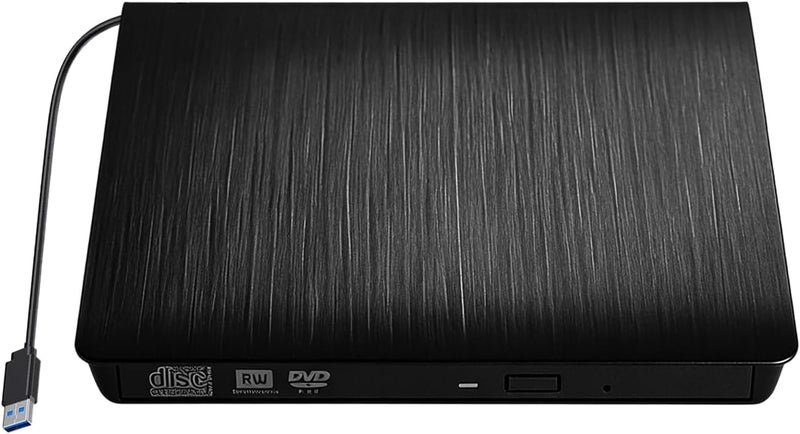 External Optical Disc Drive - High-Speed USB 3.0 Disk Reader, Laptop Disc Burner for Data Transfer Playback Reading Writing Backup | Portable Slim External Drive for Home Office Travel Use - Image 1