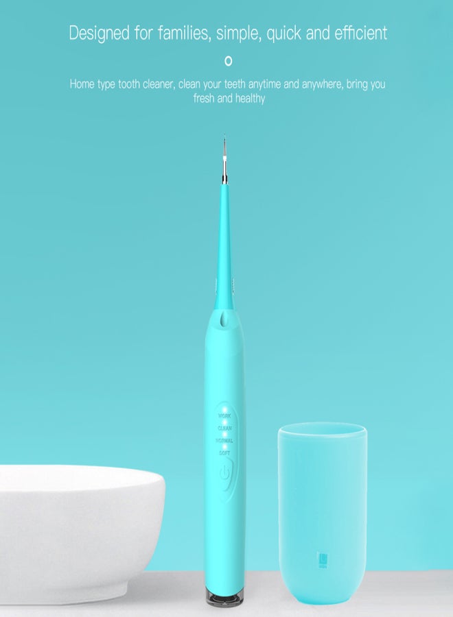 Electric Dental Calculus Remover Tooth Stains Tartar Scraper 2 Cleaning Heads 3 Cleaning Mode with LED Light Portable Whiten Teeth Oral Hygiene - Image 5