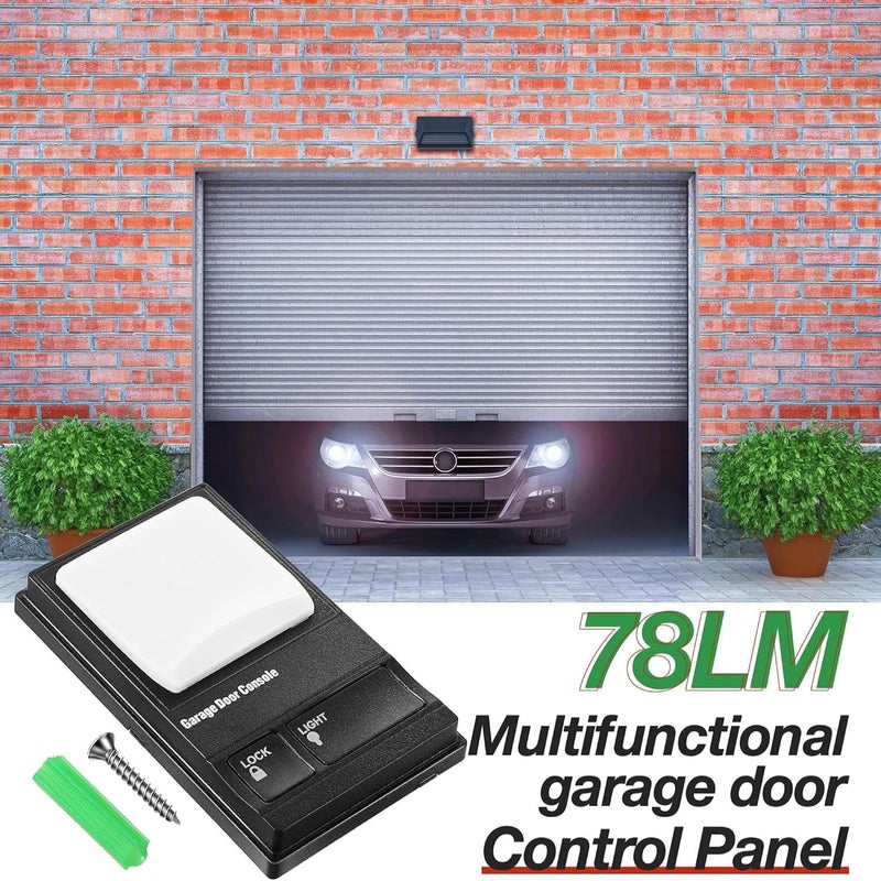 Fiada Garage Door Opener Wall Mount Compatible with Liftmaster 41A5273-1 78LM, Multifunction Keypad Control Panel with Lighting Control, Wired Replacement Panel Wall Keypad Button - Image 3