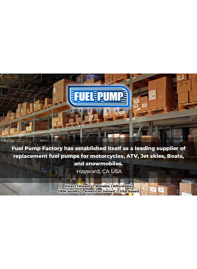 Fuel Pump Factory FPF Fuel Fuel pump + Pressure Regulator for Suzuki Outboard DF40 / 50/60 / 70/90 / 100/115 and 140 - Image 2