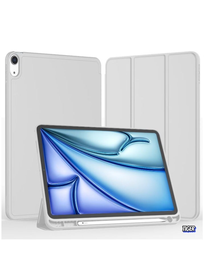 TIGER iPad Air 13 Inch Case M2 2024 – Smart iPad Case with Pencil Holder, Supports Pencil Pro & Pencil (USB-C), Touch ID, Auto Wake/Sleep Feature – Premium Protection for iPad Air M2 2024 - Image 1