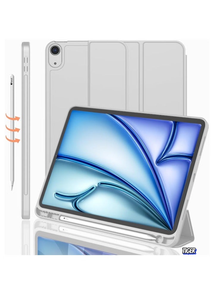 TIGER iPad Air 13 Inch Case M2 2024 – Smart iPad Case with Pencil Holder, Supports Pencil Pro & Pencil (USB-C), Touch ID, Auto Wake/Sleep Feature – Premium Protection for iPad Air M2 2024 - Image 2