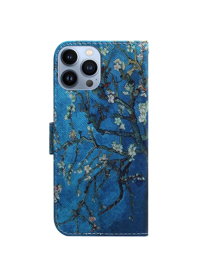 اس-توب جراب هاتف iPhone 15 Pro Max من الجلد القابل للطي برسومات ملونة - Image 3