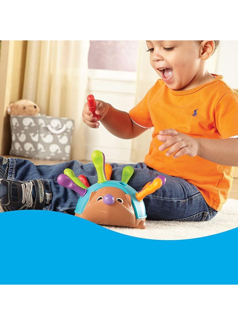 ORiTi Fine Motor Sensory, Hedgehog with 12 Spikes Learning Toys for 1 Year Old, Sensory Fine Motor Toy, Toddler Learning Toys, Fine Motor and Sensory Ages 18+ Months - Image 2