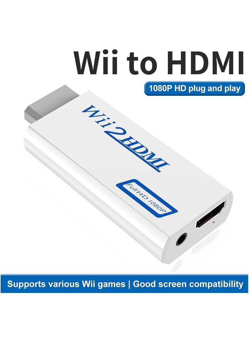 VKL - wii to hdmi Adapter,Wii to hdmi Converter,Wii HDMI Adapter with 3.5mm Audio Jack&1080p 720p HDMI Output Compatible with All Wii Display Modes(HDMI Cable Included) - Image 1