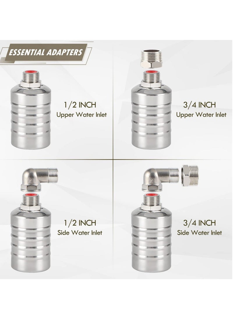 Automatic Water Level Control Float Valve, 304 Stainless Steel Mini Float Valve, Suitable for Water Trough Stock Tank Pool  - Image 4