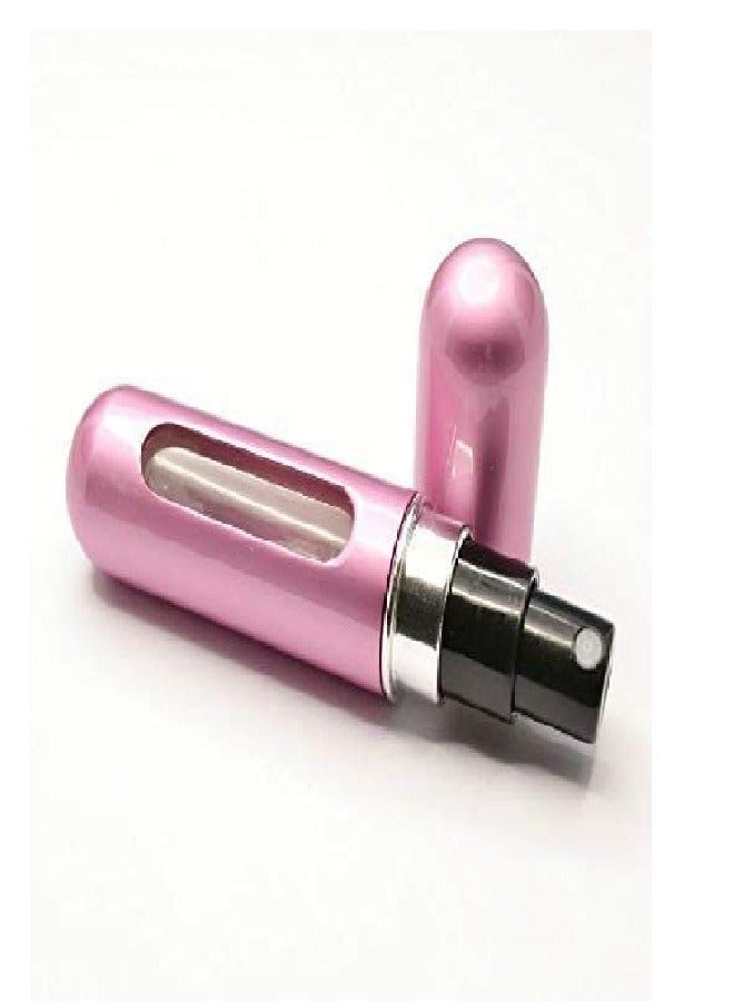 زجاجة رذاذ عطر صغيرة محمولة قابلة لإعادة الملء 5 ملي بينك