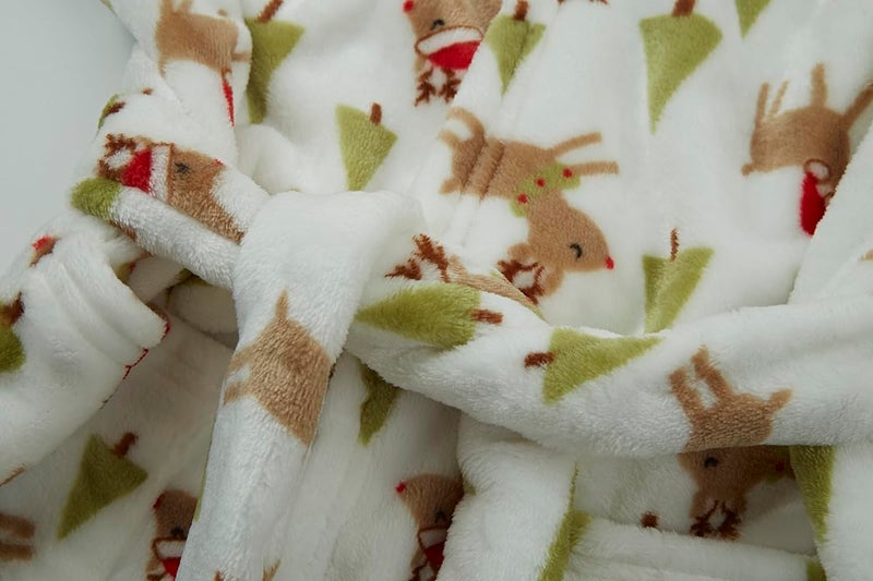 YOLIA Boys Girls Robes Kids Hooded Sleepwear Soft Fleece Bathrobes Cute Housecoat Gowns 6 Years - Image 4