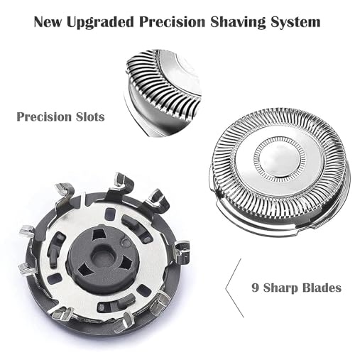 Suleto SH70/71 Replacement Heads Blades Compatible with Phillips Series 7000 Shavers, SH70 Replacement Blades Compatible with phililp Series 7000 Razor Shaver Heads for 7500 7530 S7370, 3-Pack Upgrade - Image 4
