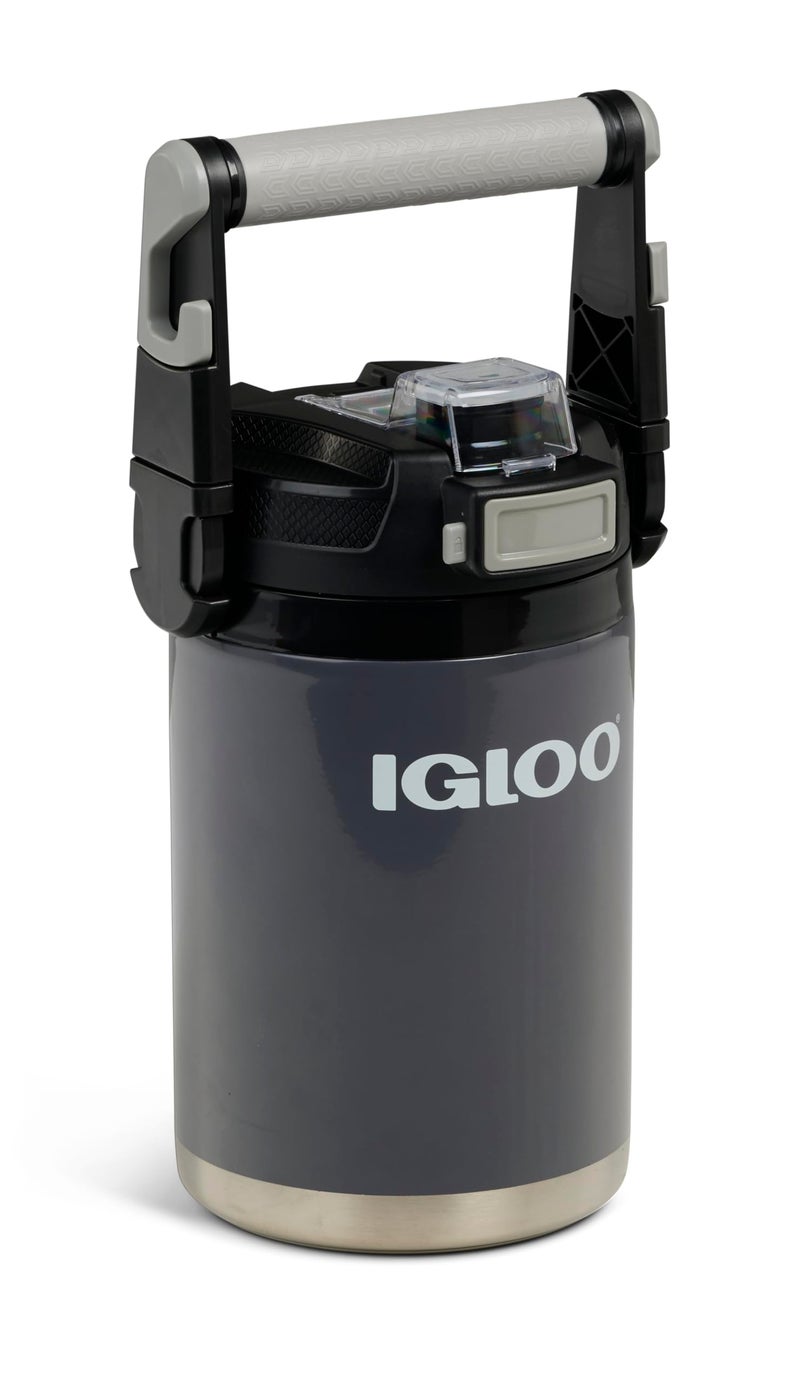 Igloo Rival Fusion 54OZ Insulated Water Jug, Large Water Bottle, Sports Water Jug, Grey - Image 1
