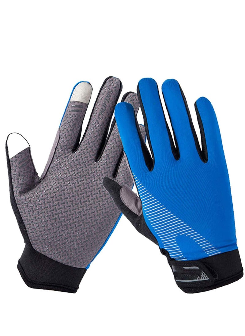 Excefore Cycling Gloves Mountain Bike Gloves Outdoor Full Finger Workout Gloves Breathable Snug, Touchscreen Ultimate Frisbee Gloves Non-Slip Flexible Thin Workout Gloves for Men Women  - Image 1
