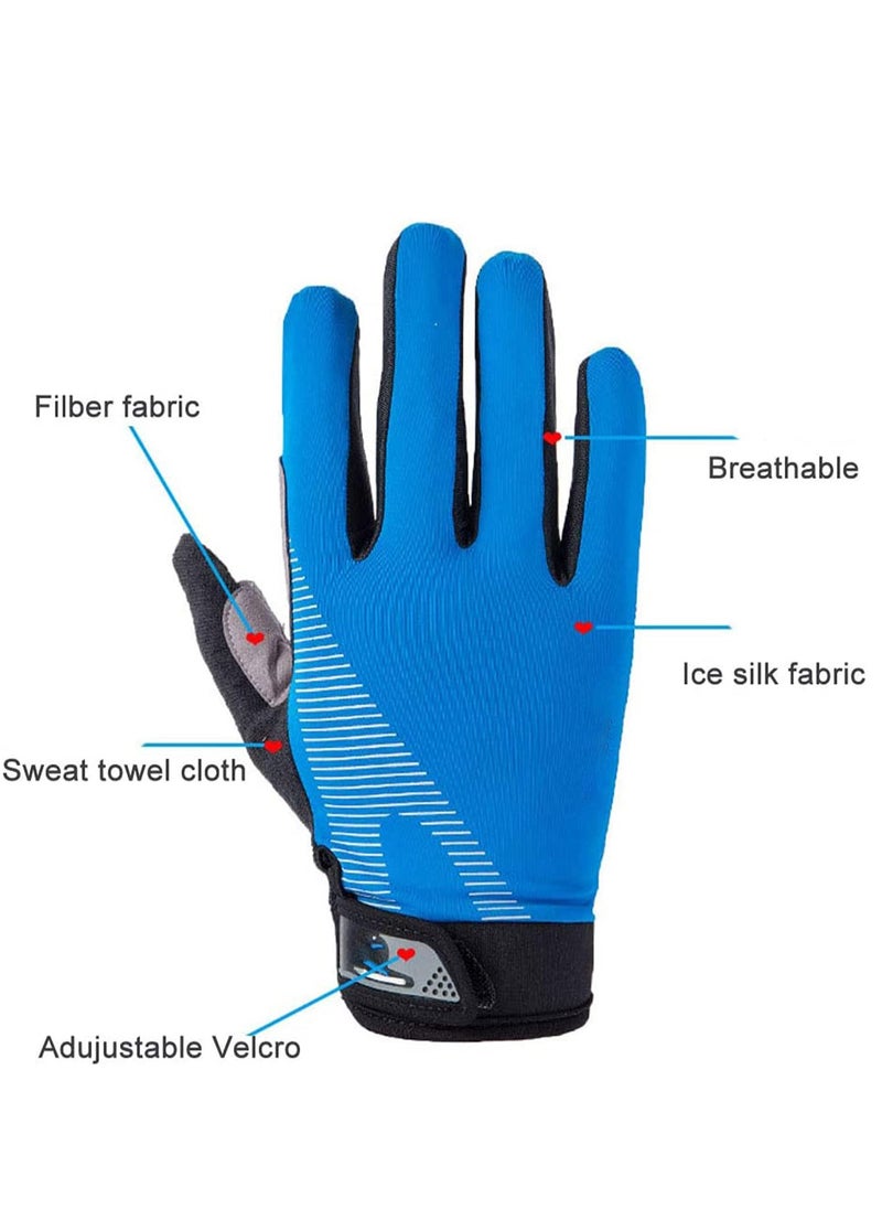 Excefore Cycling Gloves Mountain Bike Gloves Outdoor Full Finger Workout Gloves Breathable Snug, Touchscreen Ultimate Frisbee Gloves Non-Slip Flexible Thin Workout Gloves for Men Women  - Image 2