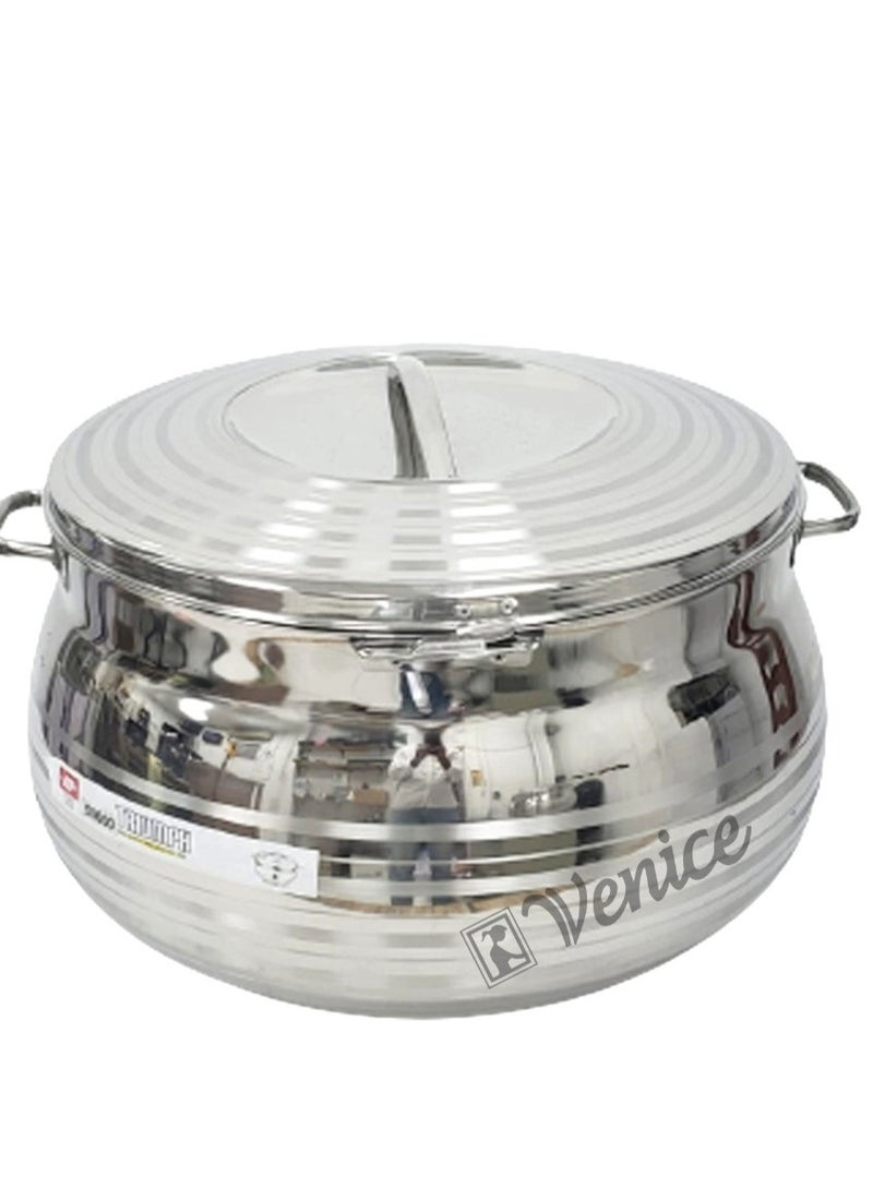 "Venice HOT COLDS Stainless Steel Insulated Casserole – High-Quality Hot & Cold Food Server – 20 Liter"