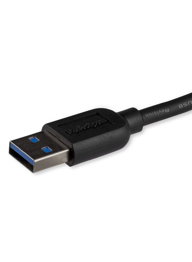 Startech.com 3m 10ft Slim USB 3.0 A to Micro B Cable M/M - Mobile Charge Sync USB 3.0 Micro B Cable for Smartphones and Tablets (USB3AUB3MS) - Image 3