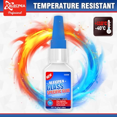 ALECPEA 30g Glass Glue - Fast-Curing & Weatherproof Adhesive for Glass Repair, Jewelry, Art, Crystal, Mirror and More - Quick Set in 15 Seconds - Image 4