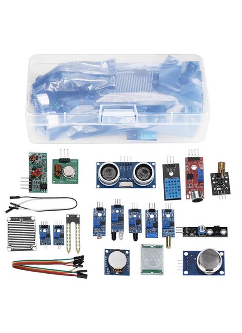مجموعة 16 في 1 لبدء وحدات الاستشعار لموديل Raspberry Pi 2B صندوق مكونات DIY