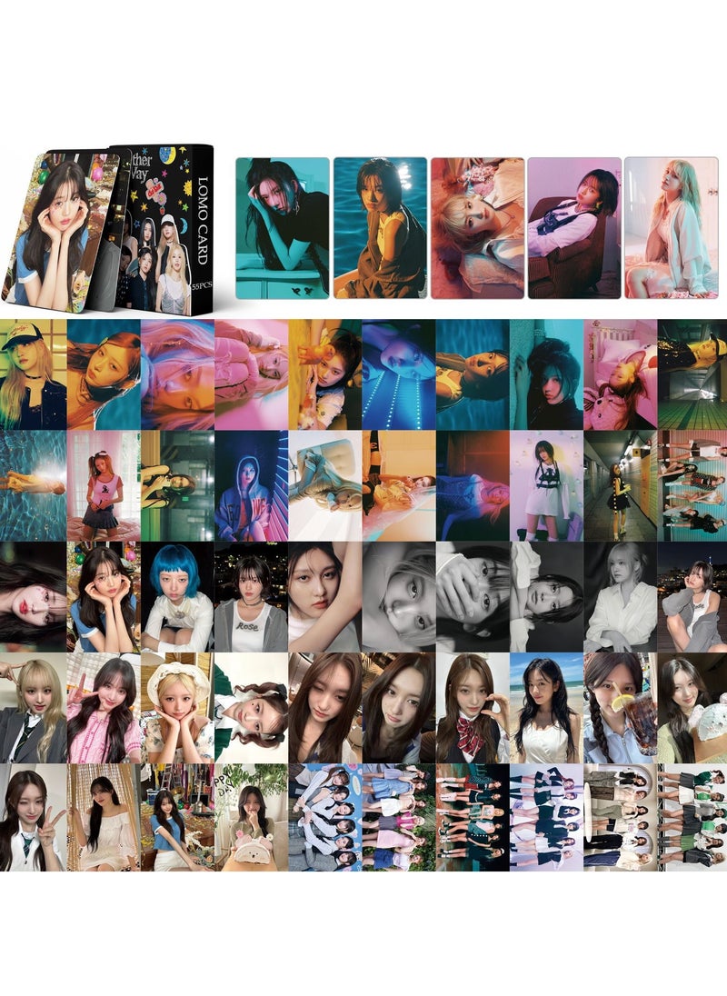 New IVE MINE An YuJin Jang Won Young LOMO Card Either Way 55PCS
