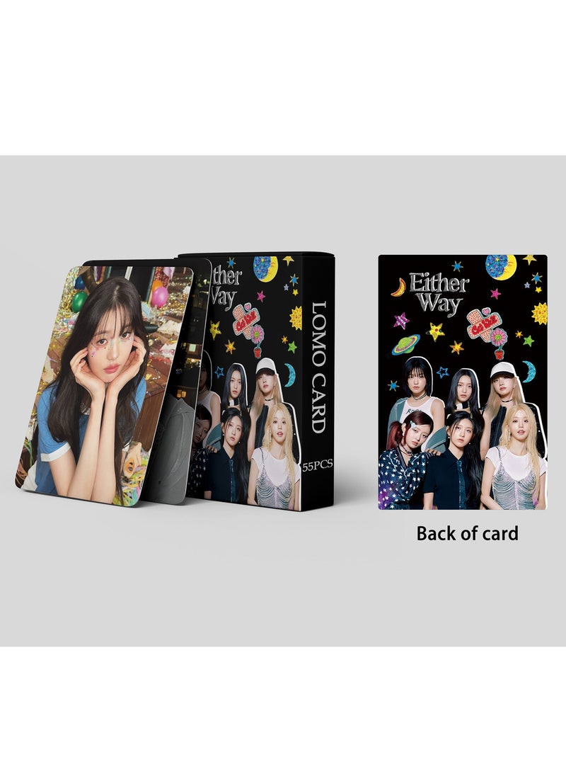 New IVE MINE An YuJin Jang Won Young LOMO Card Either Way 55PCS