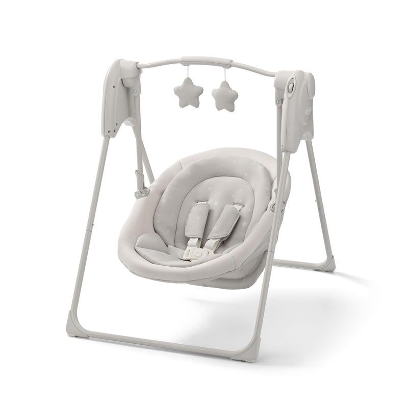 Graco Slim Spaces Compact Baby Swing - Indoor Infant Swing, Baby Registry Must Have, Gifts for New Parents - Image 1