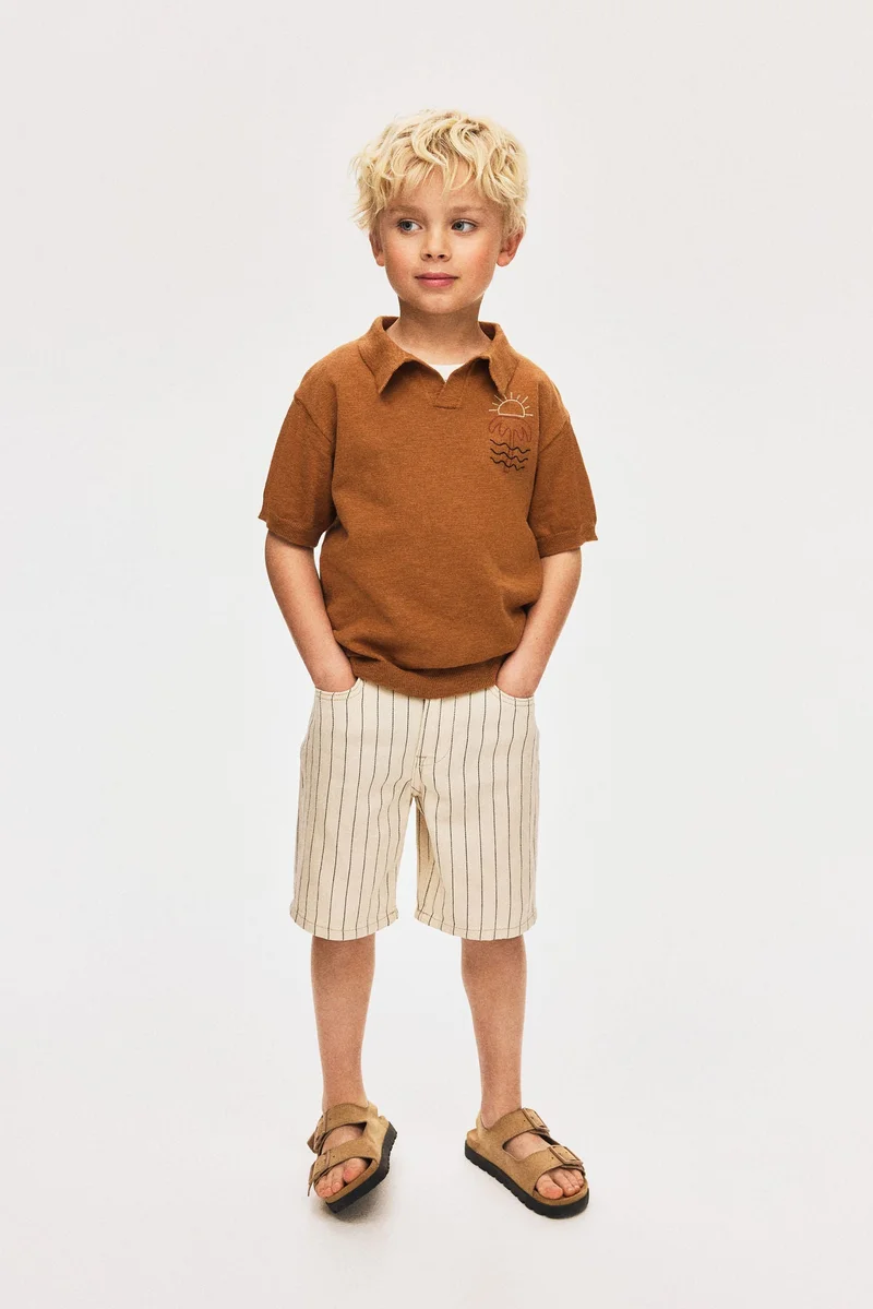 H&M Knitted polo shirt