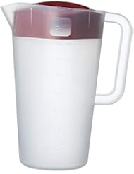 Good Cook Goodcook 10659 1/2 Gallon Plastic Straining Pitcher Square Lid with 3 Strainers and Close No Spill, - Image 1