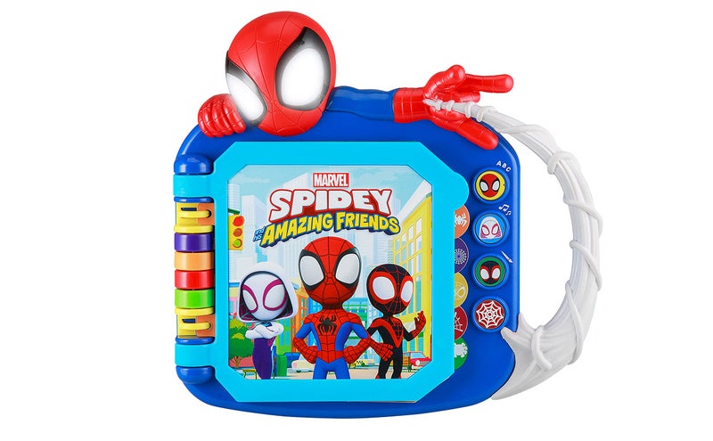 eKids Spidey and His Amazing Friends Book, Toddler Toys with Built-in Preschool Learning Games, Educational Toys for Fans of Spiderman Toys and Gifts (Styles May Vary) - Image 1