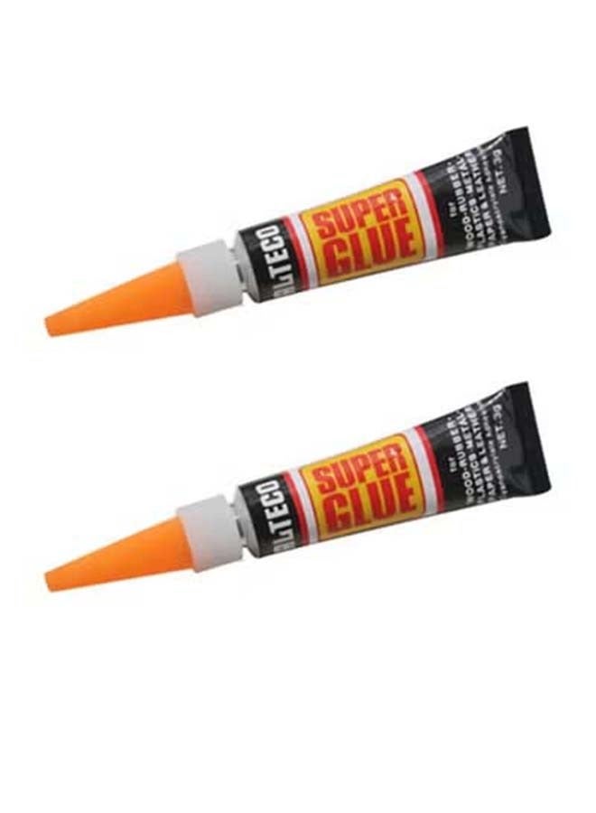 ALTECO غراء فائق السرعة، عبوة من 2، روابط معدنية مطاطية خشبية سيراميكية قوية، 3 جرام - Image 1