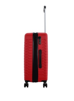Discovery Discovery Reptile ABS Hardshell Medium Check-In Luggage Red, Durable Lightweight Expandable Suitcase, 4 Double Wheel With TSA Lock Trolley Bag (24 Inch).  - Image 2
