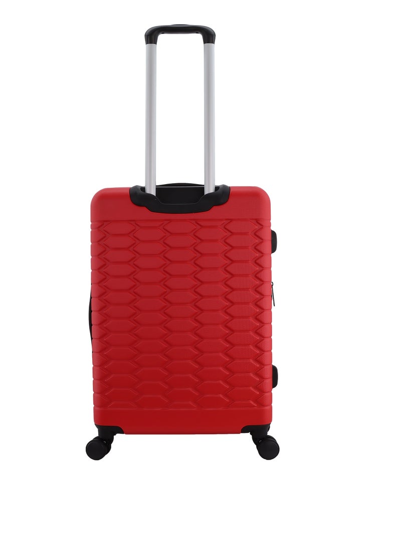 Discovery Reptile ABS Hardshell Medium Check-In Luggage Red, Durable Lightweight Expandable Suitcase, 4 Double Wheel With TSA Lock Trolley Bag (24 Inch). - pzsku/Z522B9900E32610ADE3F8Z/45/_/1720610286/a1ecff11-bf5f-41b2-9885-545f1e4fe9aa