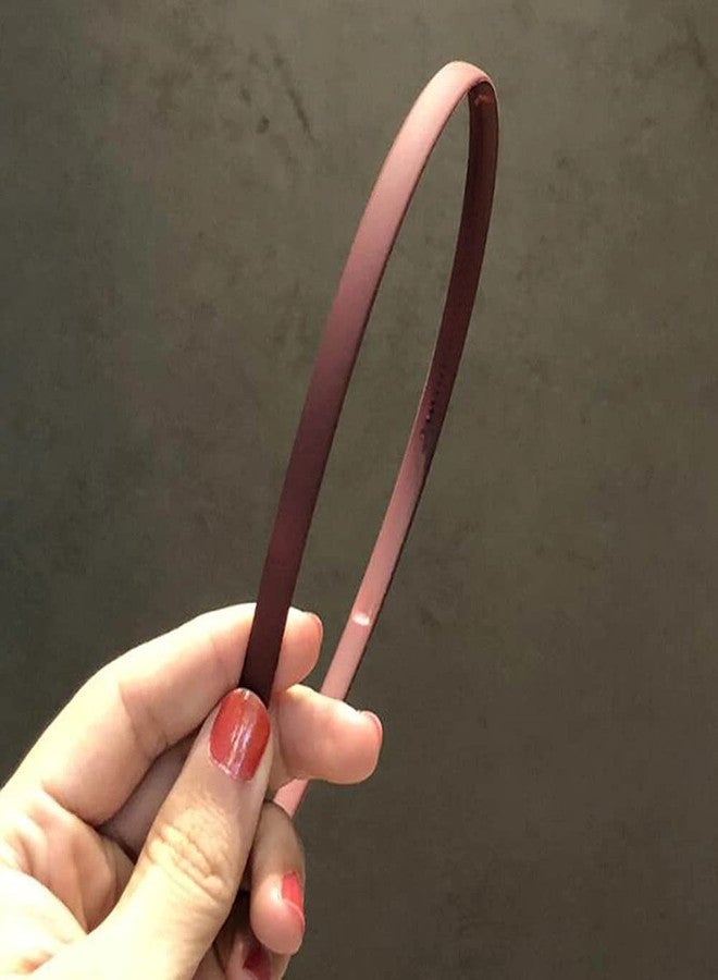 APSAMBR- 12 PCS Fashion Women Solid Headband Bezel for Hair Plastic Hair Bands Hair Hoop Girls Simple Scrub Headbands Hairband Hair Accessories - Image 5