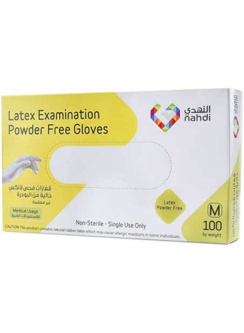 Latex Gloves Powdered Free Medim 100 pcs