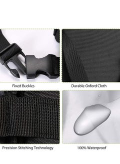 SYOSI Car Trash CanFoldable Car BinAnti smell ru bbish Bin with Lid and Side  Pockets Car Accessory Organizer Leak Proof Inside Lining as Drink Cooler BagBlack …  - Image 5