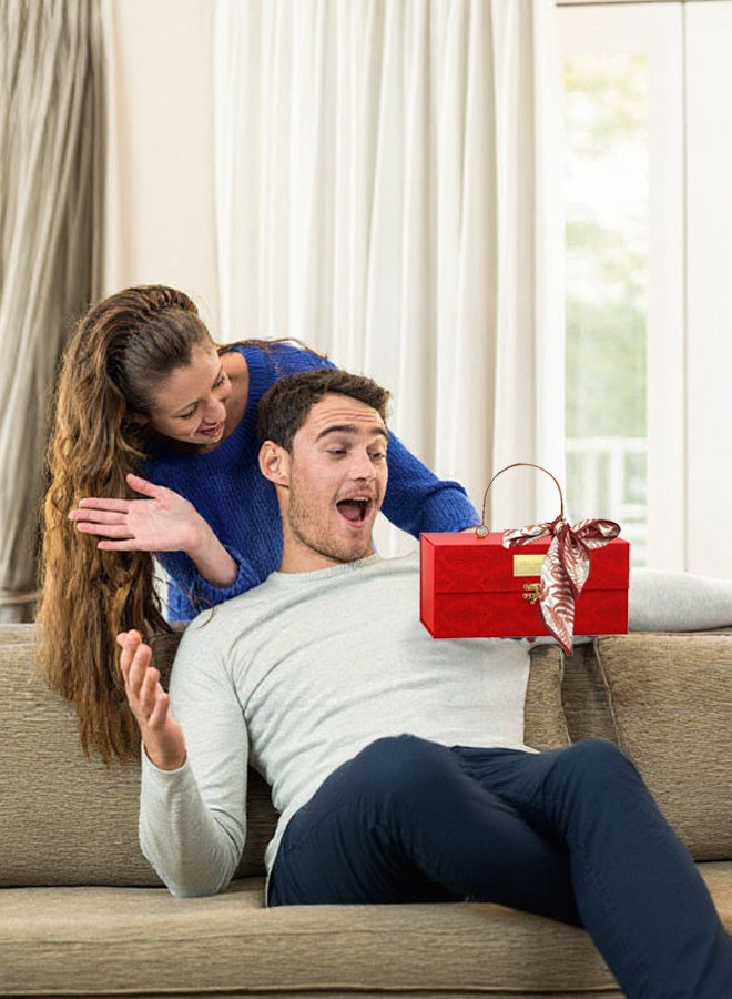 Luxury Gift Box with Lock - 25 x 13 x 14 cm | Perfect for Holiday Gifts, Weddings, Birthdays, Mother's Day  Father's Day - Image 3