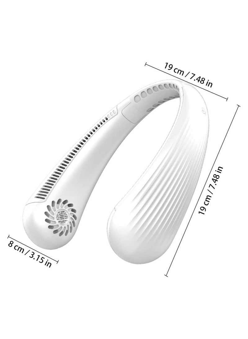 ELTRAZONE Portable Neck Fan Hands Free Bladeless Wearable Personal Fan, Leafless, Rechargeable, Headphone Design with 3 Speeds - Image 4
