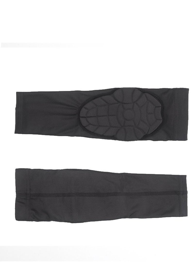 Loquat Kids Compression Elbow Sleeves Anti Slip Youth Elbow Support Elbow Pads Guards for Basketball Volleyball Skating YS Black - Image 3