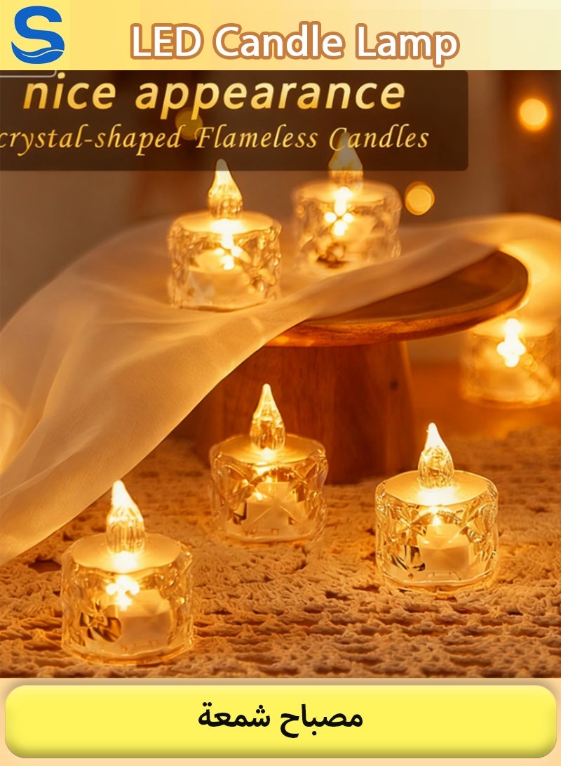 Serinovia 24 Packs Flameless LED Tea Lights Candles Battery Operated, Safe Flickering Lights Electronic Fake Candles for Votive, Aniversary,Wedding Decor, Holiday Gifts & Romantic Ambiance Decorate - Image 2