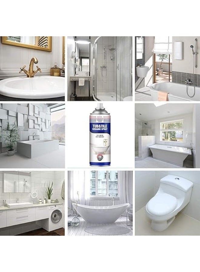 Biella White Ceramic Spray For Bathtub And Tile Restoration  Crack Filling And Coating For Bathtubs, Washbasins, Ceramic Statues, And Household Items -400 Ml  - Image 5