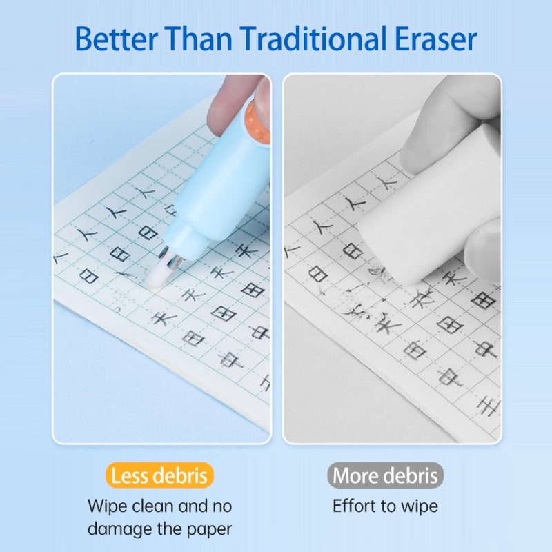 tenwin Rechargeable Electric Eraser: 2 AA Battery Powered Ergonomic Grip - Precision Erasing Artist Eraser for Professional Artists And Fine Detail Drawing - Image 2