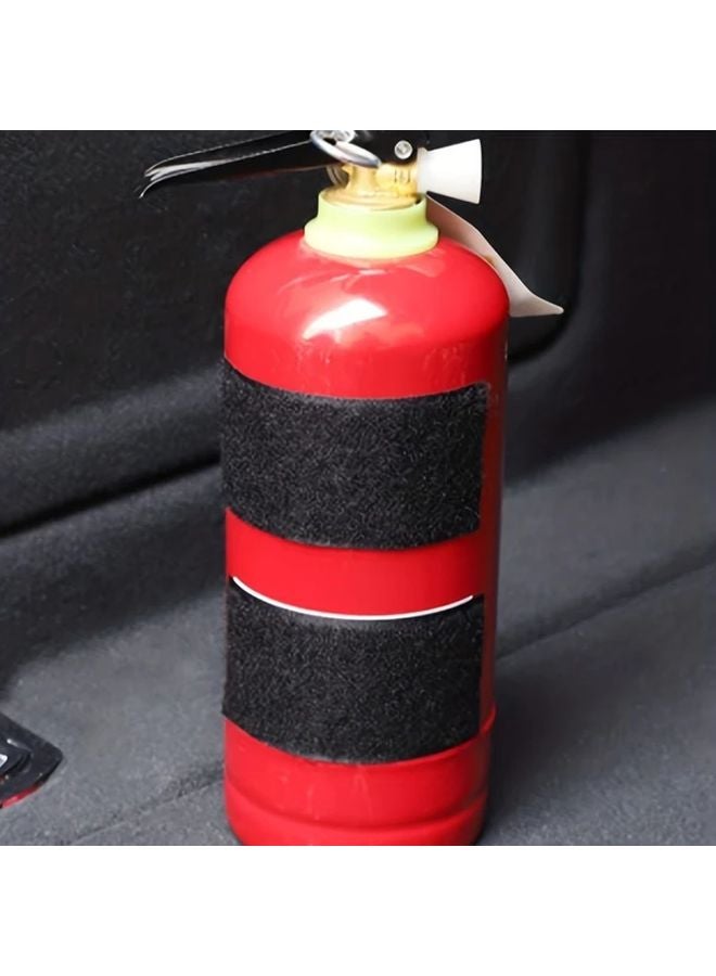 4pcs Adjustable Car Fire Extinguisher Fixing Belts Durable Black Straps With Secure Buckle - Image 4