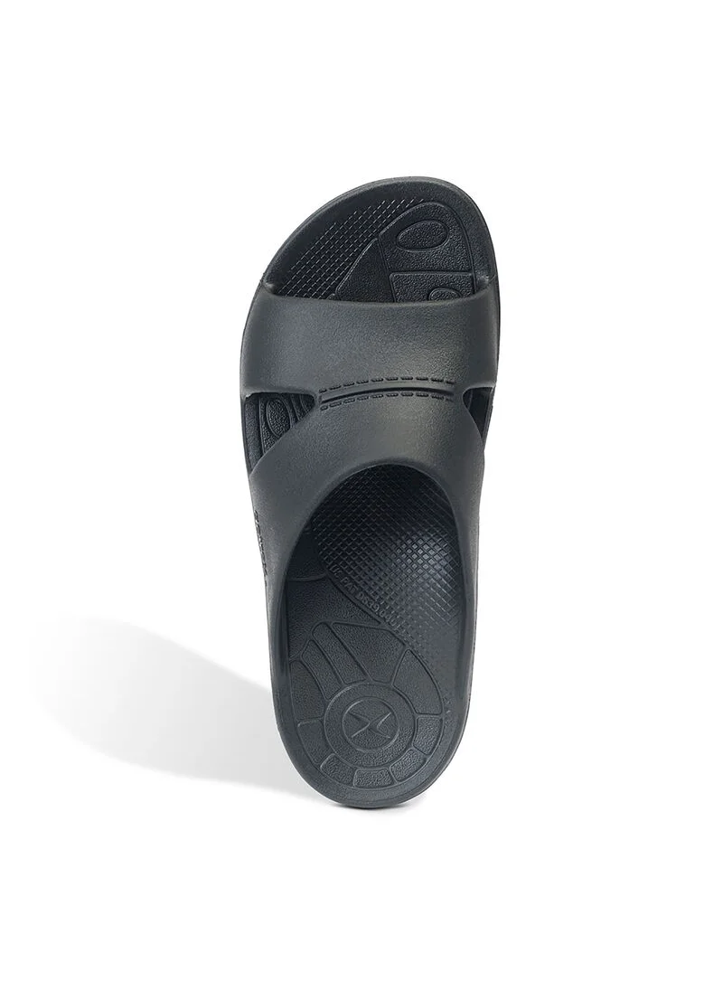 aetrex Bali Orthotic Slides For Men Black