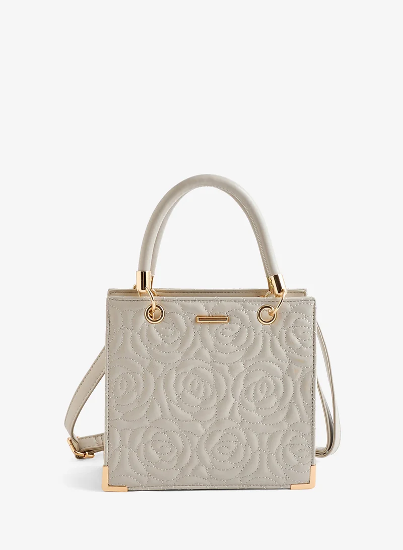 ردتاغ Women’s Grey Textured Crossbody Bag