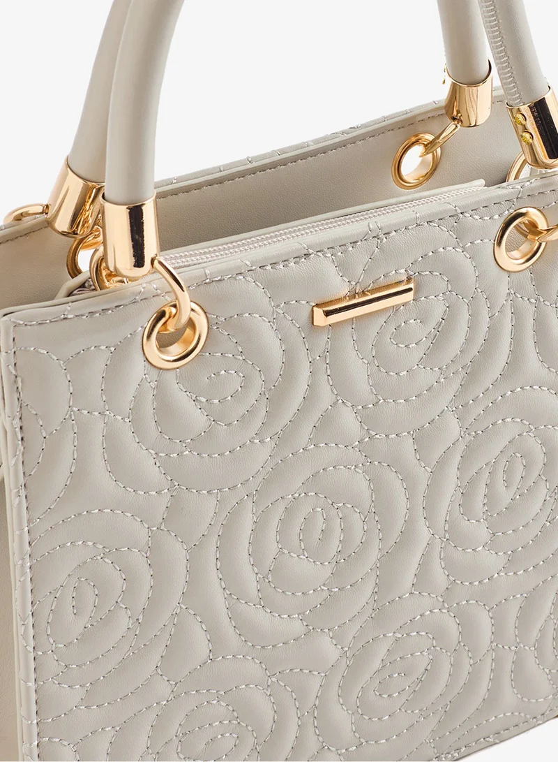 ردتاغ Women’s Grey Textured Crossbody Bag