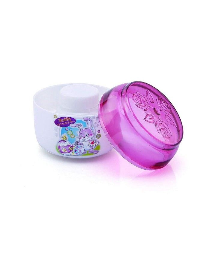 Shopfork Powder Puff With Box Holder Container For Kids Powder Case For Baby Face And Body Baby Skin Care Powder Puff Storage Puff Soft Face Body Cosmetic Powder Puff (Care)  - Image 2