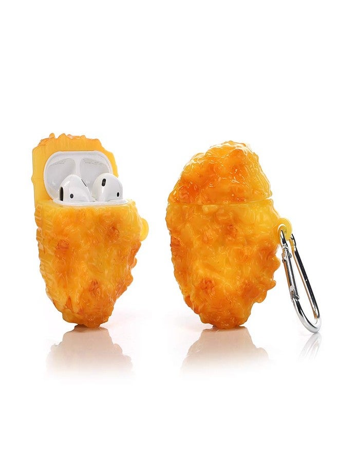 LEWOTE Silicone Case Compatible with Apple Airpods 1&2 Funny Cute Cover[Simulation Food Series](Fried Chicken Nuggets) - Image 1