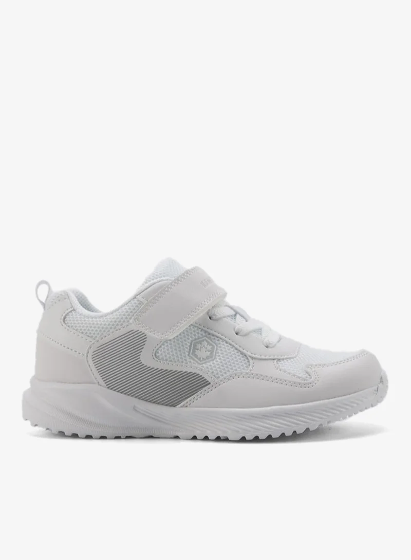 لامبرجاك Lumberjack Unisex Kids School Shoes White Hook & Loop Strap Lightweight Sports School Sneakers for Boys & Girls