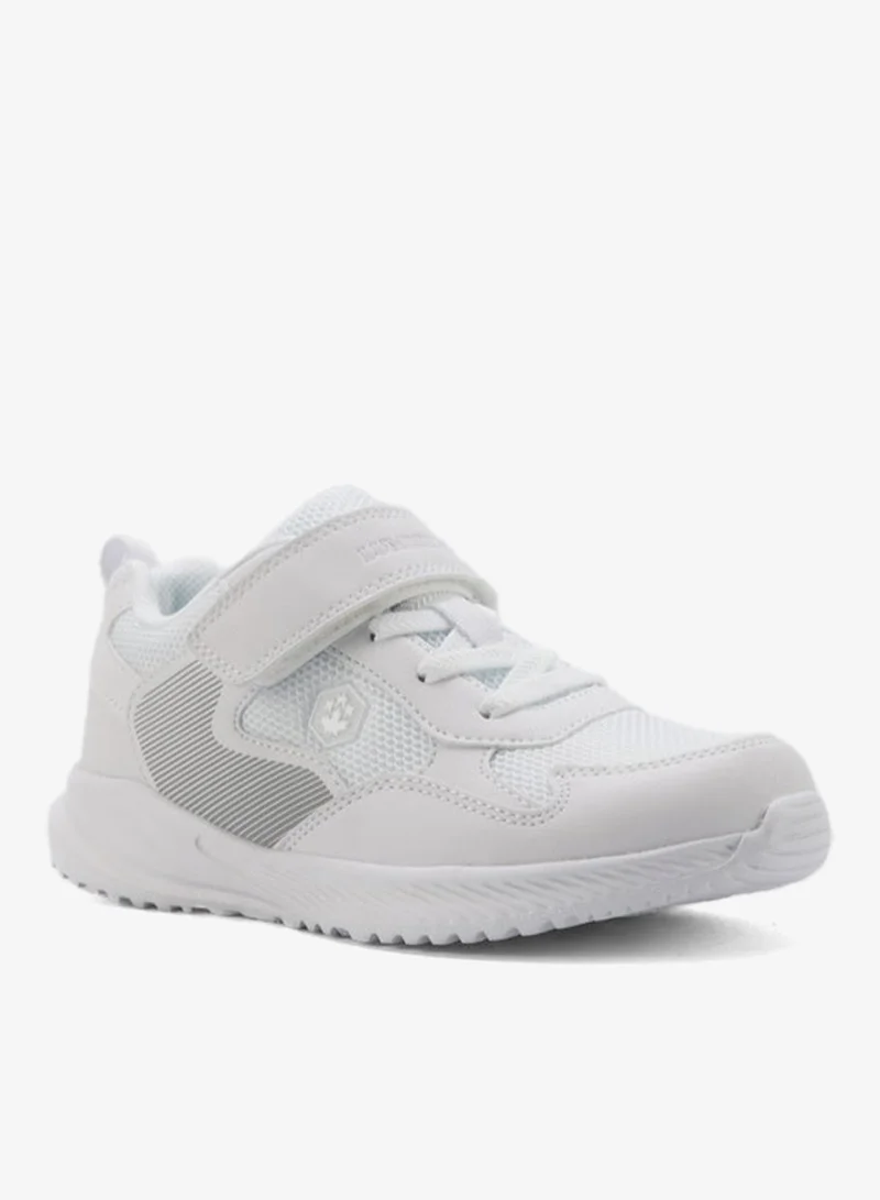 Lumberjack Lumberjack Unisex Kids School Shoes White Hook & Loop Strap Lightweight Sports School Sneakers for Boys & Girls